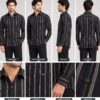 Ginco Cotton Full Sleeves Smart Fit Stripes Casual Wear Shirt for Men