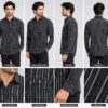 Ginco Full Sleeves Smart Fit Stripes Cotton Casual Wear Shirt for Men